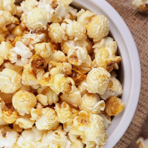 Caramel Popcorn – EASY – Quick – Simple Gingerbread Caramel Popcorn Recipe – BEST Homemade Microwave Popcorn – How To Make – Quick – Desserts – Snacks – Party Food