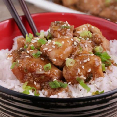 Easy Crockpot Chicken – Best Homemade Teriyaki Chicken Recipe – Slow Cooker Dinner - Lunch – Party Food – Quick – Simple