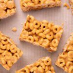 3 Ingredient Peanut Butter Cheerio Bars - Best Cereal Bar Recipe - Desserts – Snacks - Party Food