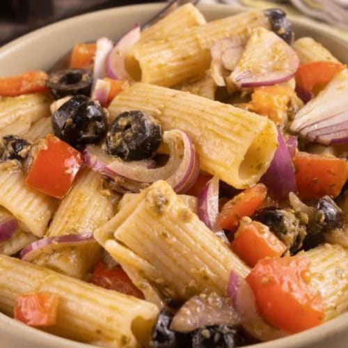 Easy Pasta Salad – Best Homemade Pesto Pasta Salad Recipe – {Easy} Lunch – Dinner – Snacks – Side Dishes