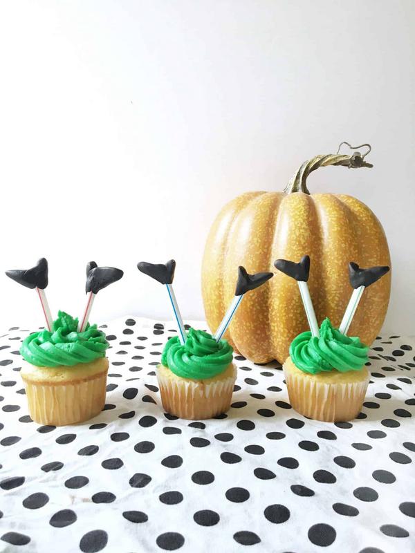 Halloween Witch Leg Cupcakes