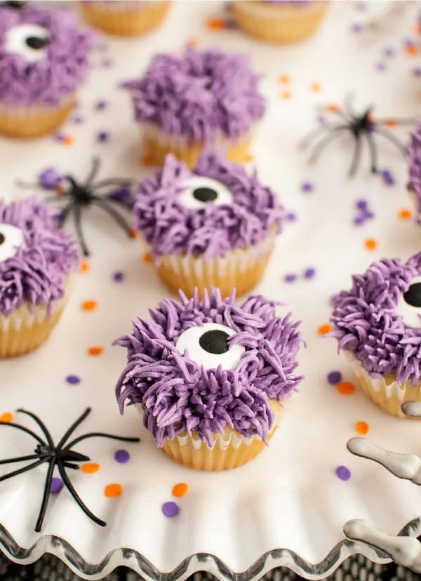 Purple Monster Cupcakes