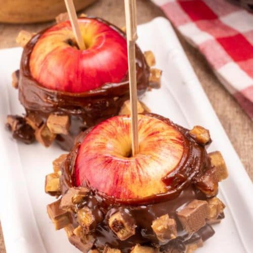 Easy Snickers Caramel Apples – BEST Candy Caramel Apples Recipe – Snacks – Desserts – Party Food