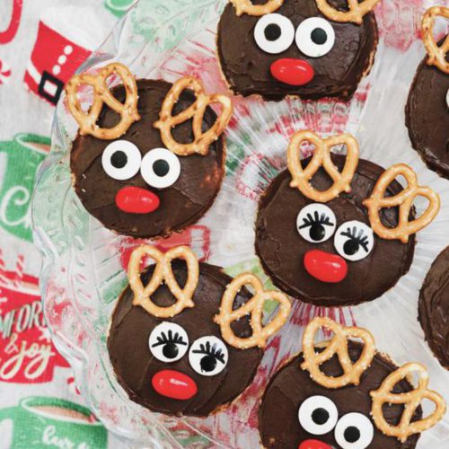Rudolph Sugar Cookies – BEST Christmas Recipe – {Easy} Holiday Idea – Party Food – Desserts – Snacks