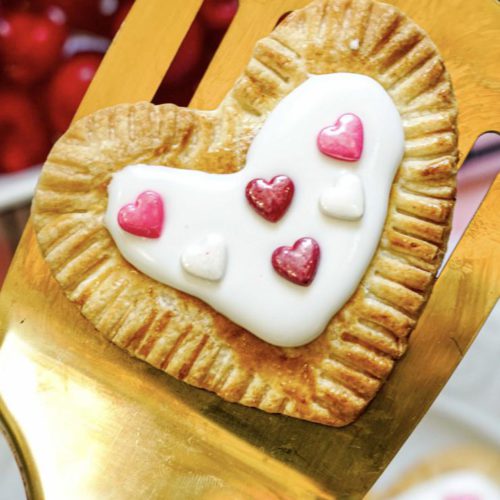 air fryer heart shaped pop tarts breakfast pastry