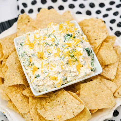 Easy Broccoli Cheese Dip – Best Homemade Cream Cheese Dip Recipe – Appetizers – Snacks – Party Food – Quick – Simple
