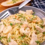 Easy Chicken And Shrimp Carbonara Pasta – Best Homemade Recipe – Dinner – Lunch – Quick – Simple