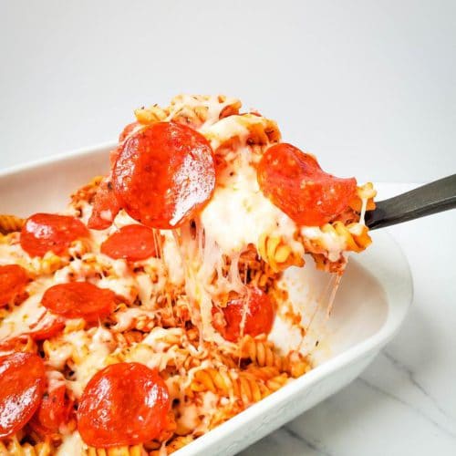 Pepperoni Pizza Casserole Budget Meal