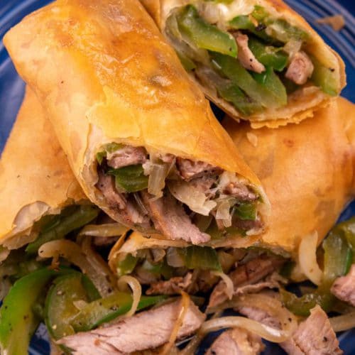 Easy Steak Egg Rolls – Best Appetizers – Dinner – Lunch - Party Food – Quick – Simple