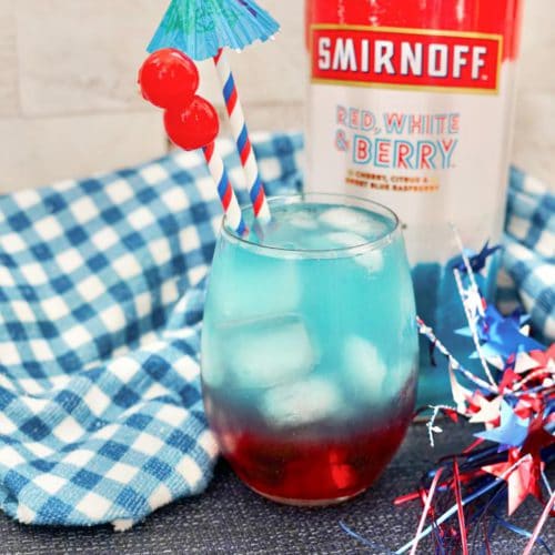 Alcoholic Drinks – BEST Layered Patriotic Cocktail Recipe – Easy and Simple Vodka Alcohol Drink - 4th of July Drinks
