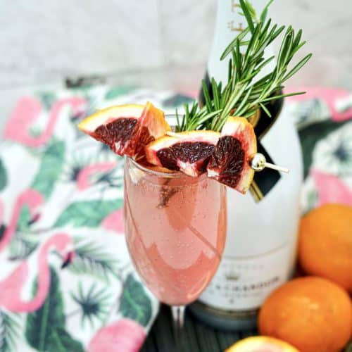 Alcoholic Drinks – BEST Blood Orange Mimosa Cocktail Recipe – Easy and Simple Champagne Mixed Drink
