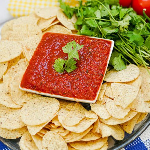 Easy Copycat Chili's Salsa – Best Homemade Dip Recipe – Appetizers – Snacks – Party Food – Quick – Simple